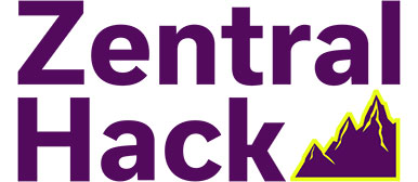 Logo Zentral Hack mit Berggrafik