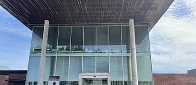 Main university entrance in Halden