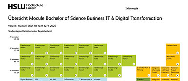 Grafik Curriculum Bachelor Business IT & Digital Transformation