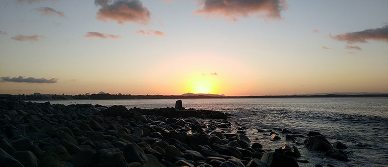 Sonnenuntergang im Meer