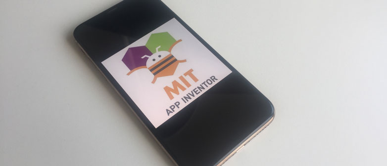 Handy mit Logo MIT App Inventor