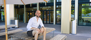 Portrait von Student Gjon Berisha