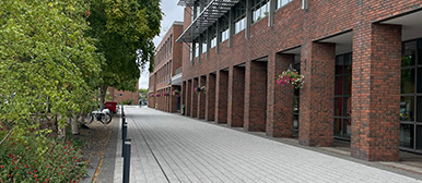 View of some buildings at DCU in Ireland