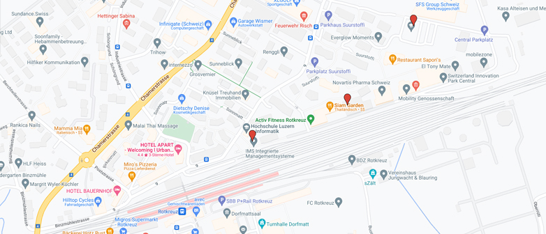 Das Departement Informatik nutzt in der Suurstoffi in Rotkreuz die Gebäude 12 und 41.