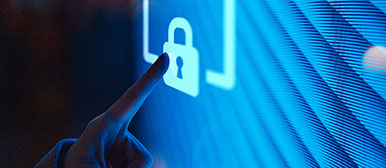 Touch-Bildschirm mit Schloss