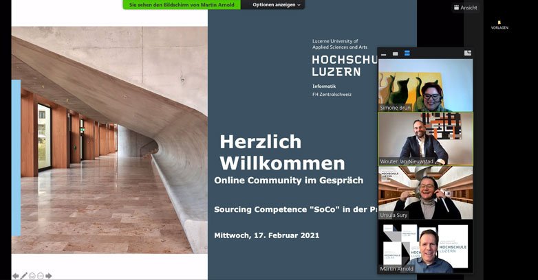 Dies ist ein Bildausschnitt von Community im Gespräch am 17.02.21