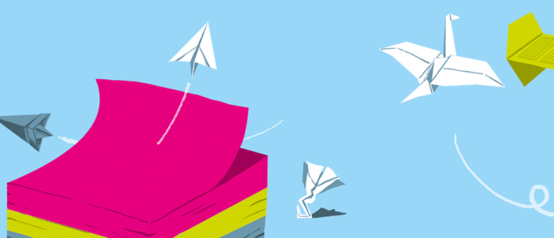 Icons Smart Up, Post-Its stilisiert