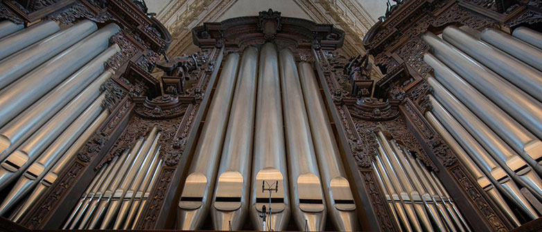 Die Orgel der Hofkirche Luzern.