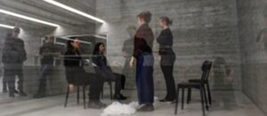 Student:innen und Studenten treten in verschiedenen Formationen auf