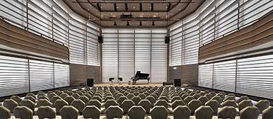 The Salquin Concert Hall at the Lucerne School of Music. 