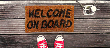 Welcome on Board Teppich