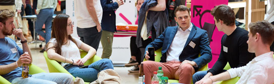 Studierende an Events
