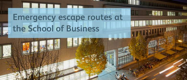 Fluchtwege am Departement W