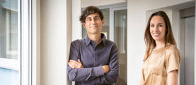 Projektleitende Mario Störkle und Karin Stadelmann