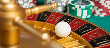 Drehscheibe des Glücksspiels Roulette