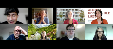 Screenshot mit Teilnehmenden