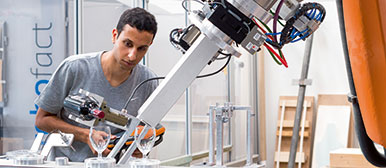 Mitarbeiter in der Produktion