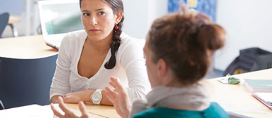 Im Unterricht des CAS-Studiengang Prävention und Gesundheitsförderung Grundlagen 