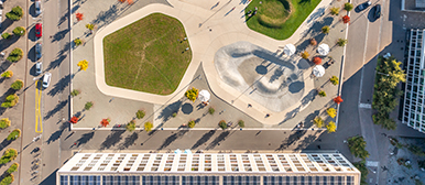 Wohnsiedlung in der Stadt