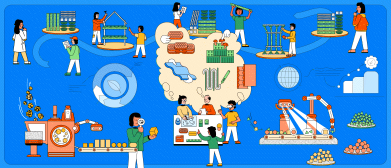 Animierte Illustration zum Abend der Wirtschaft 2025