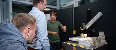 Inspection of an experiment setup