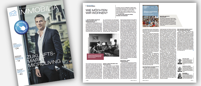 Bildcollage aus dem Beitrag im Magazin Immobilia