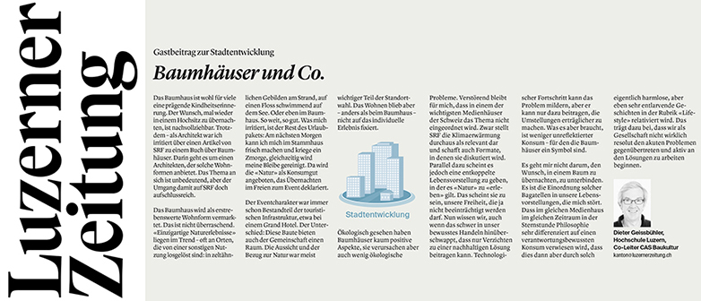 Kolumne in der Luzerner Zeitung