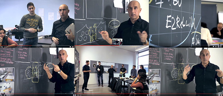 Collage aus div. Filmsequenzen der AS Aufzüge