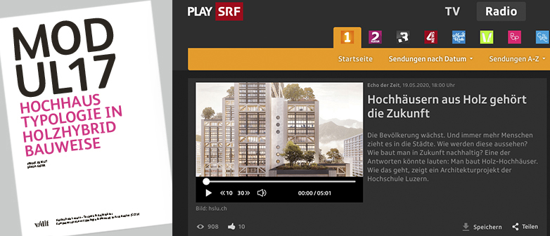 Auf dem Bild ist eine Collage des Buches und der Startseite von SRF Play zu sehen.