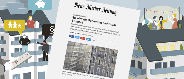 Bildcollage NZZ Stockwerkeigentum