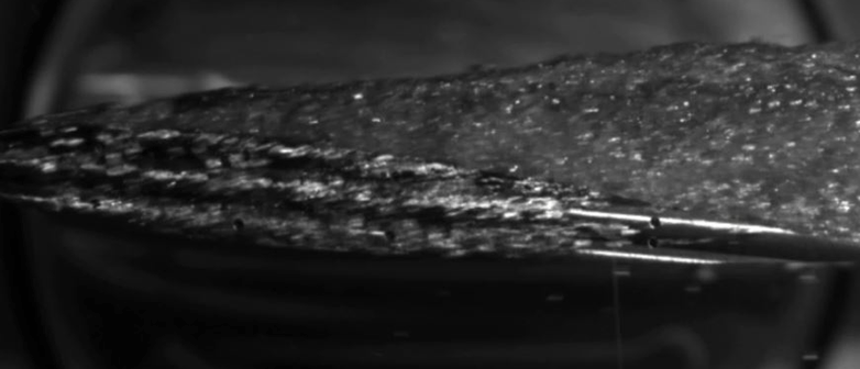 Makro Bild des Kavitationsprozesses