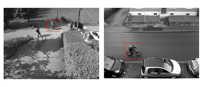 Grafik Fahrrad auf Strasse