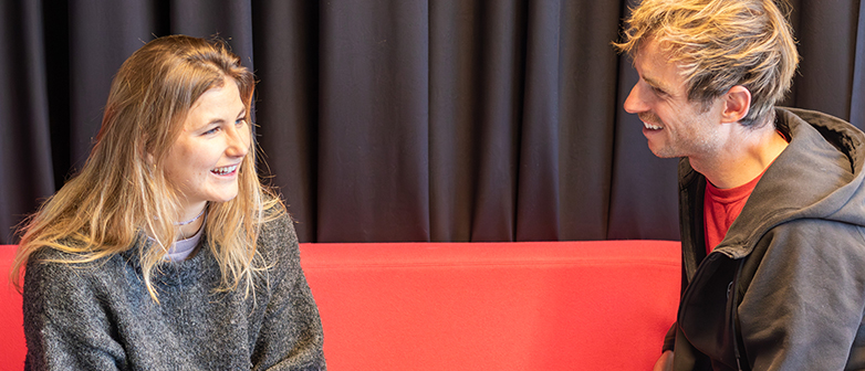 Malin Siegwart und Sebastian Ammann im Gespräch