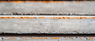 Querschnitt einer Betonplatte