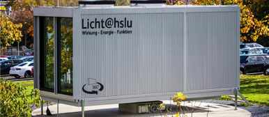 Container für Licht-Forschung auf dem Campus Horw