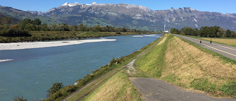 Geotechnik und Naturgefahren - Rheindamm 