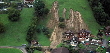 Geotechnik und Naturgefahren - Rutschung Alpnachstad. 