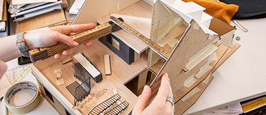 Hands on a model for interior design