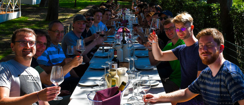 Menschen am Essen Bankett