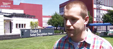 Student Adrian Gasser über den schweizweit einzigartigen Studiengang in Gebäudetechnik an der Hochschule Luzern - Technik & Architektur.