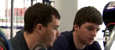 The students Andrew McCormack and Emmet Higgins, Dublin Institute of Technology, Ireland.