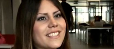 The student Carolina Oritz, Universidad de Monterrey, Mexiko.