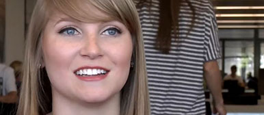 The student Laura Kuhn, Purdue University, USA.