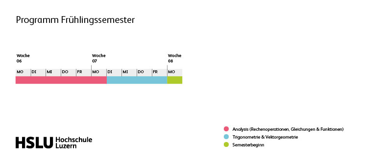 Grafik vom Programm Vorkurs Frühlingssemester