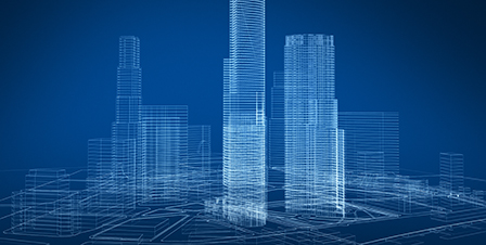 3D Modell von div. Wolkenkratzern