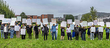 Haltung des Master of Arts in Architecture.