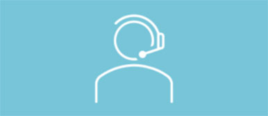 Grafik einer Person mit Headset