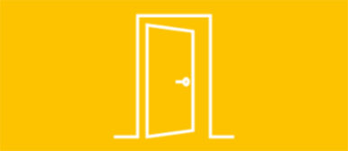 Grafik einer offenen Tür