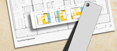 Grundriss eines Erdgeschosses