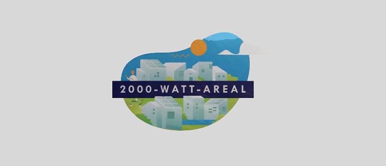 Das Bild zeigt das Logo vom Projekt 2000-Watt-Areal